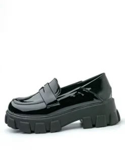 Alternative view of Μαύρα Loafers με Chunky Σόλα