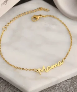 Alternative view of Εξαιρετικό Βραχιόλι Με Σχέδιο Mama - Gold