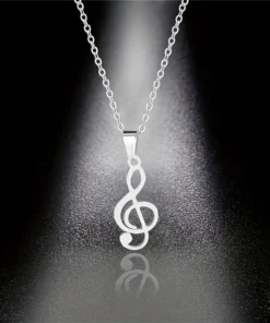 Κολιέ Cool Hollow Music Note