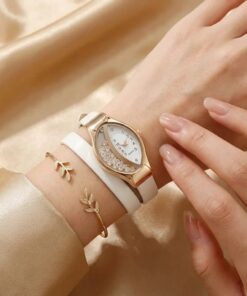 Ασπρο Ρολόι Quicksand Oval Pointer Quartz Casual