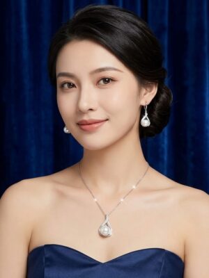 Εlegant Geometric Jewelry Set της Ακροδεσμάτων και του Κολιέ