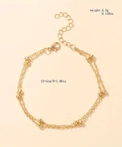 Alternative view of Εlegant Vintage Style silver Αλυσίδα αστραγάλου