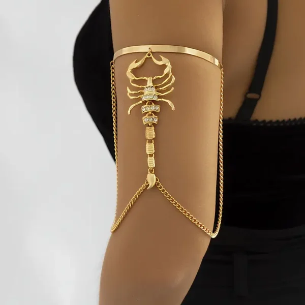 1 Τμχ  Βραχιόλι Scorpion Μπράτσο Δαχτυλίδι - Image 2