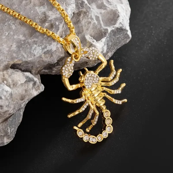 Trendy Zircon Golden Scorpion μενταγιόν GOLD - Image 3