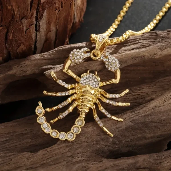 Trendy Zircon Golden Scorpion μενταγιόν GOLD - Image 4