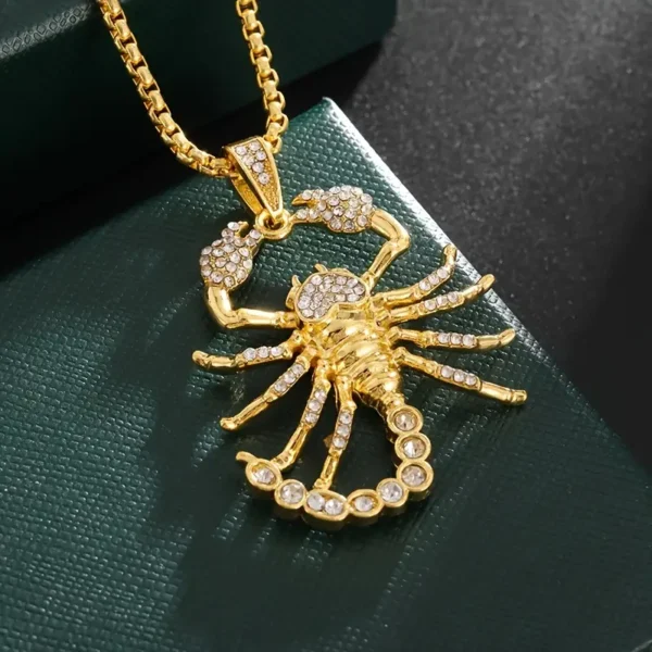 Trendy Zircon Golden Scorpion μενταγιόν GOLD - Image 6