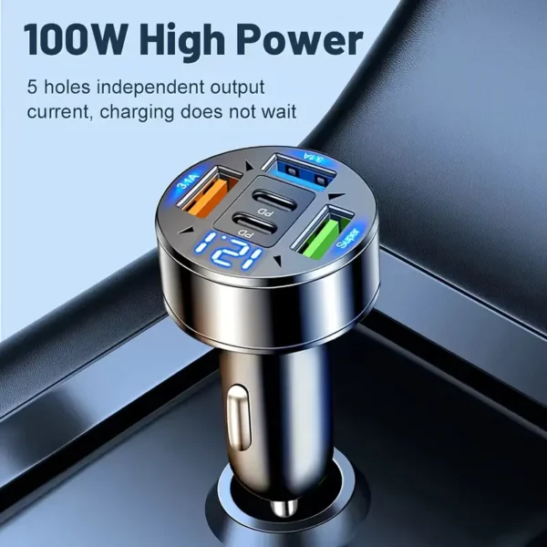 250W φορτιστής με γρήγορο φόρτιση PD QC3.0 USB C - Image 2