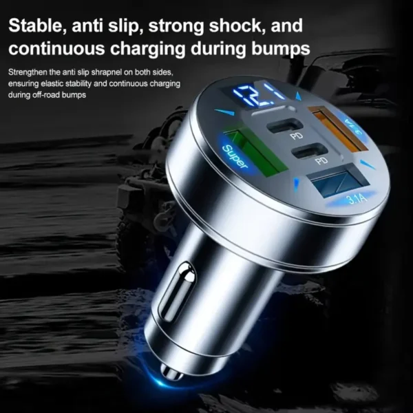 250W φορτιστής με γρήγορο φόρτιση PD QC3.0 USB C - Image 4