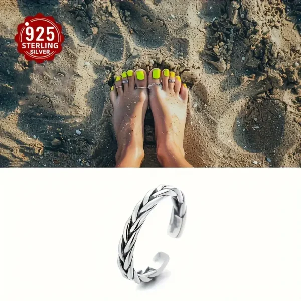 Ρυθμιζόμενο Δαχτυλίδι από Ασήμι 925 - Image 2