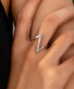 Δαχτυλίδι Γυναικείο με Σχέδιο Μίας Λέξης SILVER