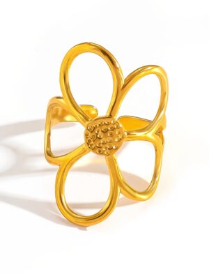 Alternative view of 1 τεμ. Βινταζ Κομψό Δαχτυλίδι gold